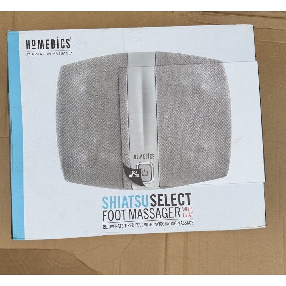 NEW HoMedics Shiatsu Select Electric Foot Massager Heat FMS-255H Rotating Nodes